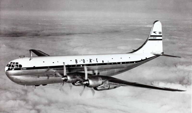 Boeing 377 Stratocruiser of British Overseas Airways Corporation. (San Diego Air and Space Museum)